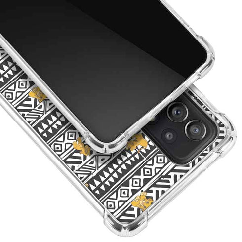 Disney The Lion King Simba Tribal Print Galaxy A52 5G Clear Case