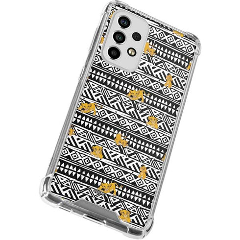 Disney The Lion King Simba Tribal Print Galaxy A53 5G Clear Case