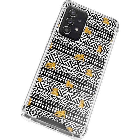 Disney The Lion King Simba Tribal Print Galaxy A72 5G Clear Case
