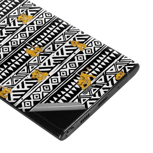 Disney The Lion King Simba Tribal Print Galaxy Note 10 Plus Skin