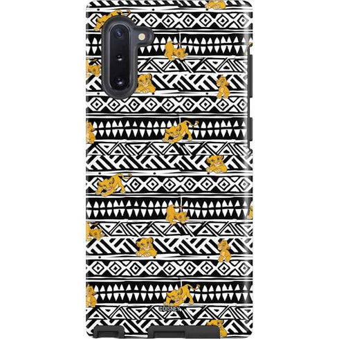 Disney The Lion King Simba Tribal Print Galaxy Note 10 Pro Case