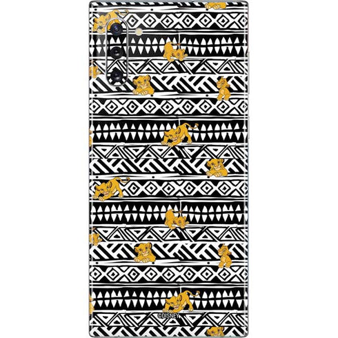 Disney The Lion King Simba Tribal Print Galaxy Note 10 Skin