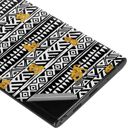 Disney The Lion King Simba Tribal Print Galaxy Note 10 Skin
