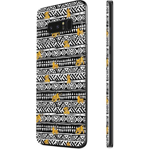 Disney The Lion King Simba Tribal Print Galaxy Note 8 Skin
