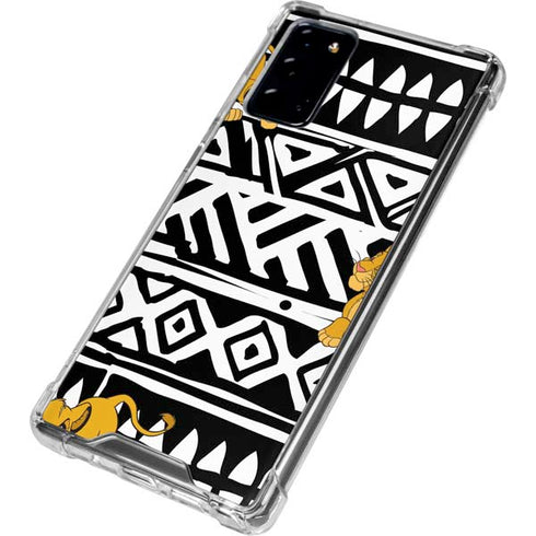 Disney The Lion King Simba Tribal Print Galaxy Note20 5G Clear Case