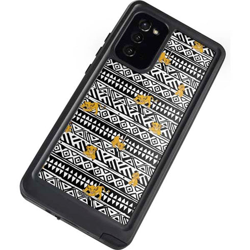 Disney The Lion King Simba Tribal Print Galaxy Note20 5G Waterproof Case