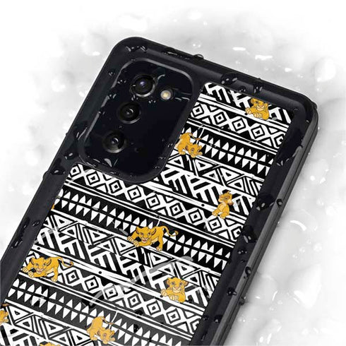 Disney The Lion King Simba Tribal Print Galaxy Note20 5G Waterproof Case