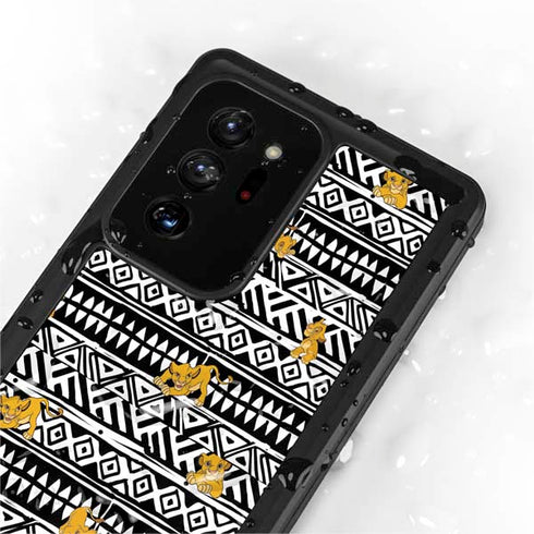 Disney The Lion King Simba Tribal Print Galaxy Note20 Ultra 5G Waterproof Case