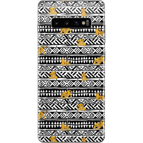 Disney The Lion King Simba Tribal Print Galaxy S10 Plus Skin