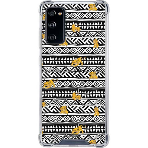 Disney The Lion King Simba Tribal Print Galaxy S20 FE Clear Case