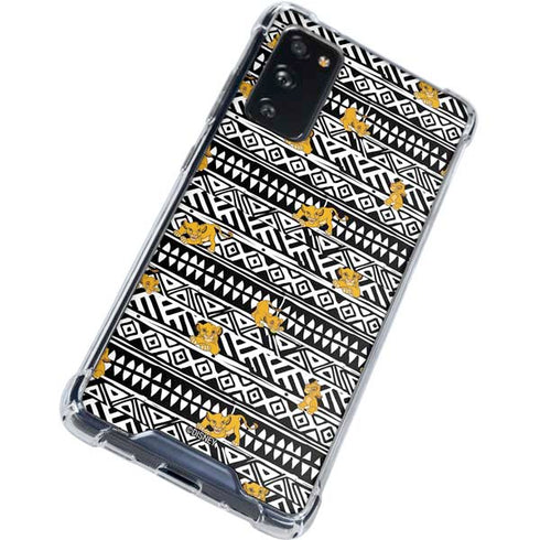 Disney The Lion King Simba Tribal Print Galaxy S20 FE Clear Case