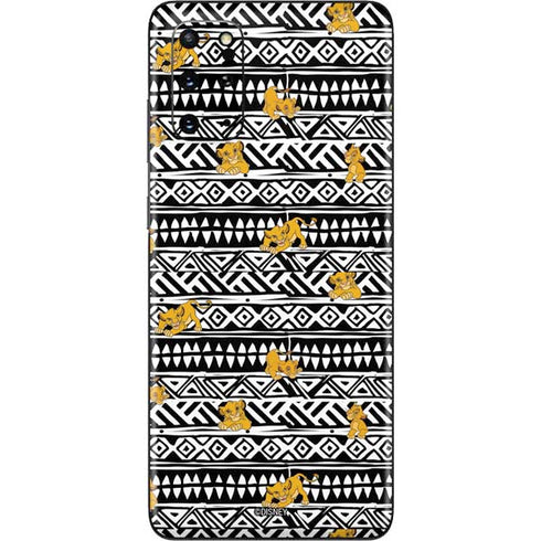 Disney The Lion King Simba Tribal Print Galaxy S20 Plus Skin
