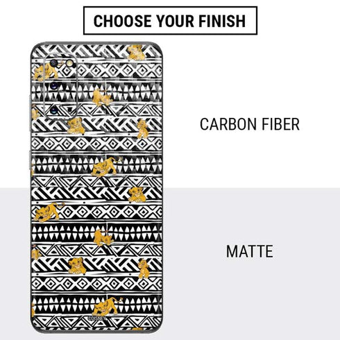 Disney The Lion King Simba Tribal Print Galaxy S20 Skin