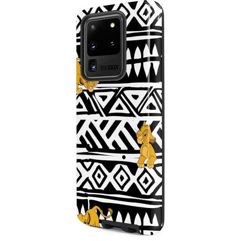 Disney The Lion King Simba Tribal Print Galaxy S20 Ultra 5G Pro Case
