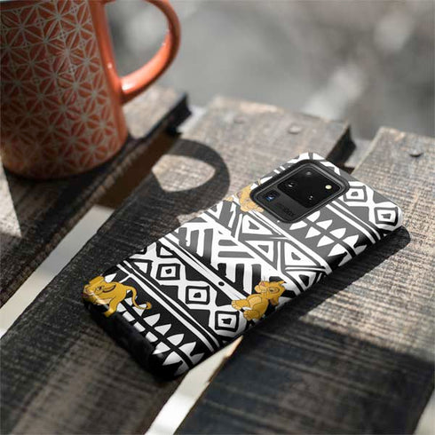Disney The Lion King Simba Tribal Print Galaxy S20 Ultra 5G Pro Case