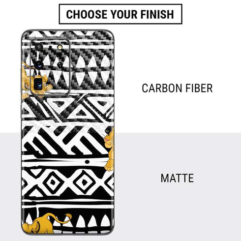 Disney The Lion King Simba Tribal Print Galaxy S20 Ultra 5G Skin