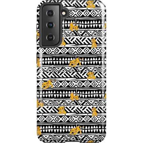 Disney The Lion King Simba Tribal Print Galaxy S21 5G Pro Case
