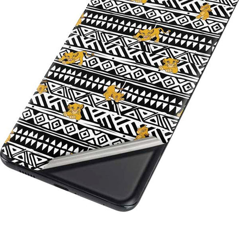 Disney The Lion King Simba Tribal Print Galaxy S21 5G Skin