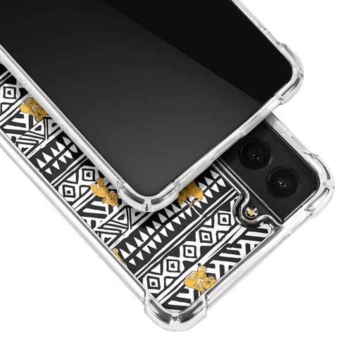 Disney The Lion King Simba Tribal Print Galaxy S21 Plus 5G Clear Case