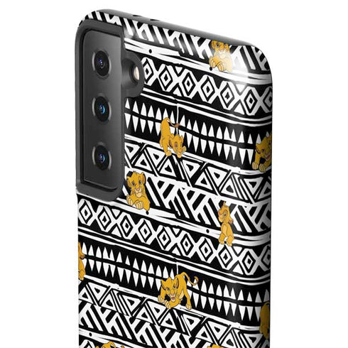 Disney The Lion King Simba Tribal Print Galaxy S21 Plus 5G Pro Case