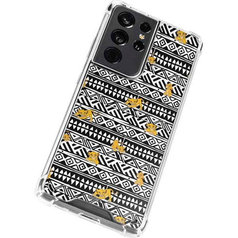 Disney The Lion King Simba Tribal Print Galaxy S21 Ultra 5G Clear Case