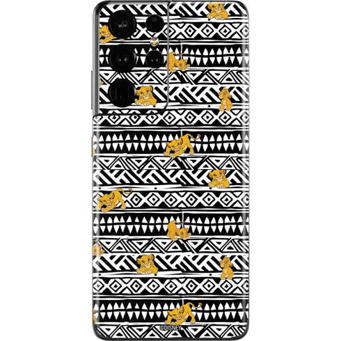Disney The Lion King Simba Tribal Print Galaxy S21 Ultra 5G Skin