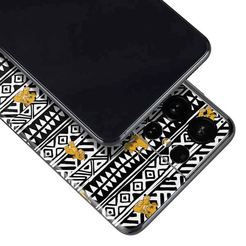 Disney The Lion King Simba Tribal Print Galaxy S21 Ultra 5G Skin
