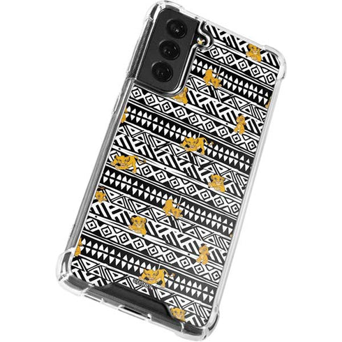 Disney The Lion King Simba Tribal Print Galaxy S22 Clear Case