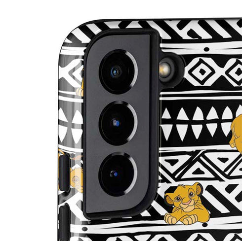 Disney The Lion King Simba Tribal Print Galaxy S22 Plus Pro Case