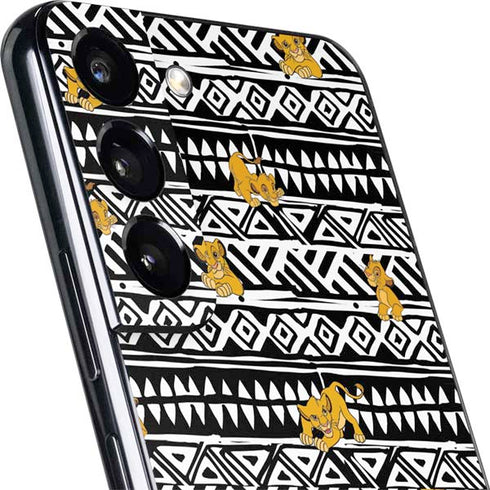 Disney The Lion King Simba Tribal Print Galaxy S22 Plus Skin