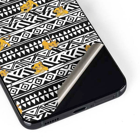 Disney The Lion King Simba Tribal Print Galaxy S22 Plus Skin