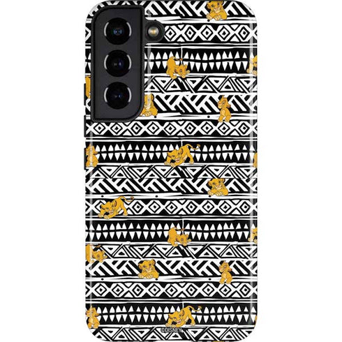 Disney The Lion King Simba Tribal Print Galaxy S22 Pro Case