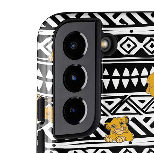 Disney The Lion King Simba Tribal Print Galaxy S22 Pro Case