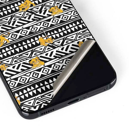 Disney The Lion King Simba Tribal Print Galaxy S22 Skin