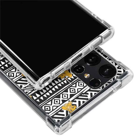 Disney The Lion King Simba Tribal Print Galaxy S22 Ultra Clear Case