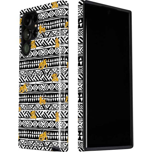 Disney The Lion King Simba Tribal Print Galaxy S22 Ultra Pro Case