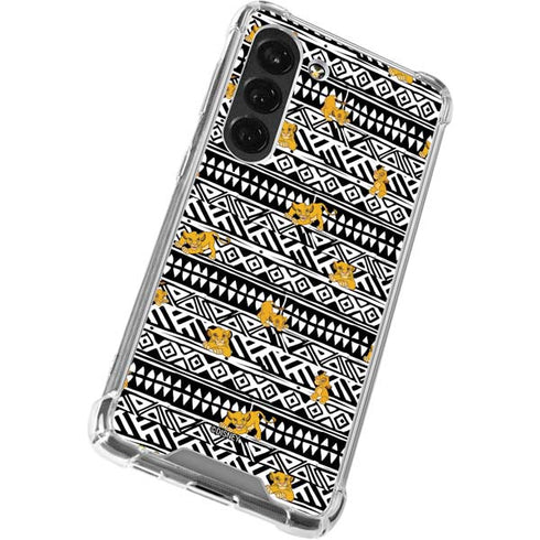 Disney The Lion King Simba Tribal Print Galaxy S23 Clear Case