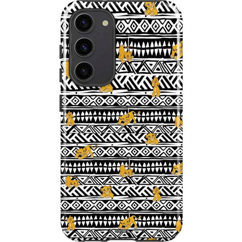 Disney The Lion King Simba Tribal Print Galaxy S23 Plus Pro Case