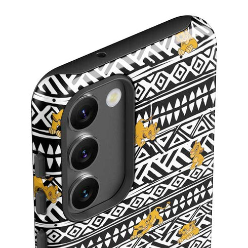 Disney The Lion King Simba Tribal Print Galaxy S23 Plus Pro Case