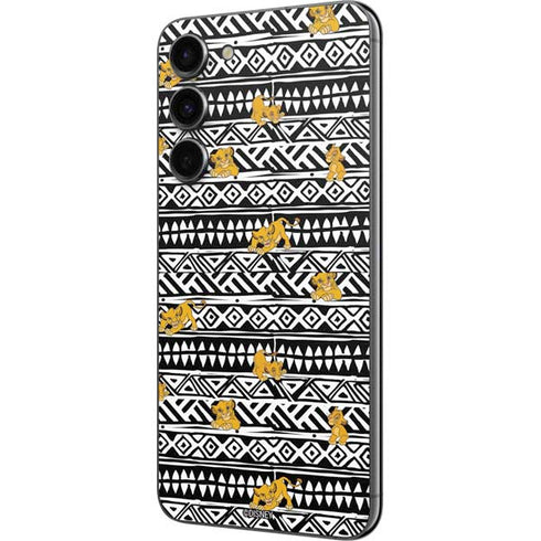 Disney The Lion King Simba Tribal Print Galaxy S23 Plus Skin