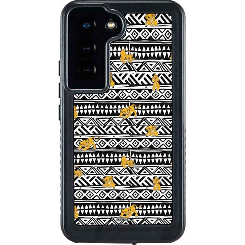 Disney The Lion King Simba Tribal Print Galaxy S23 Waterproof Case