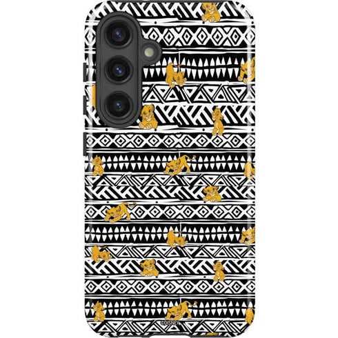 Disney The Lion King Simba Tribal Print Galaxy S24 Plus Impact Case