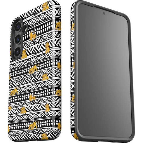 Disney The Lion King Simba Tribal Print Galaxy S24 Plus Impact Case