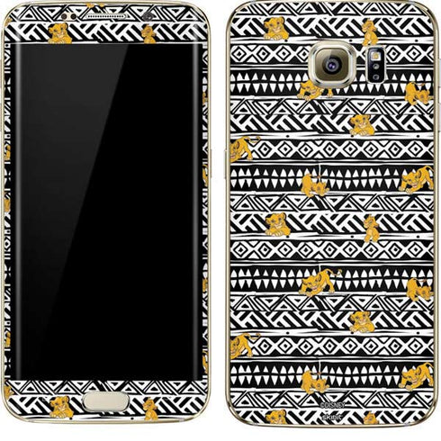 Disney The Lion King Simba Tribal Print Galaxy S7 Edge Skin