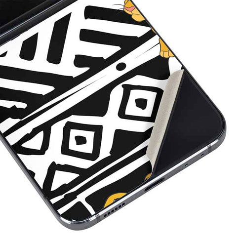 Disney The Lion King Simba Tribal Print Galaxy Z Flip5 5G Skin