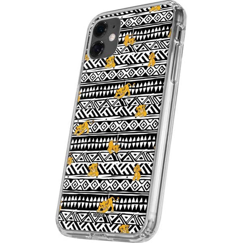Disney The Lion King Simba Tribal Print iPhone 11 Clear Case