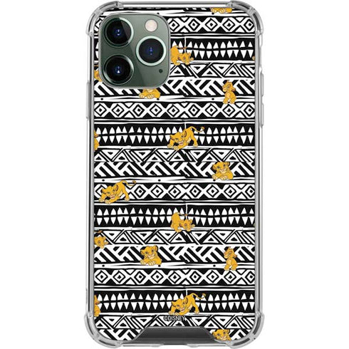 Disney The Lion King Simba Tribal Print iPhone 11 Pro Max Clear Case