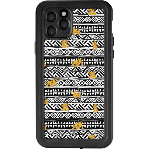 Disney The Lion King Simba Tribal Print iPhone 11 Pro Waterproof Case