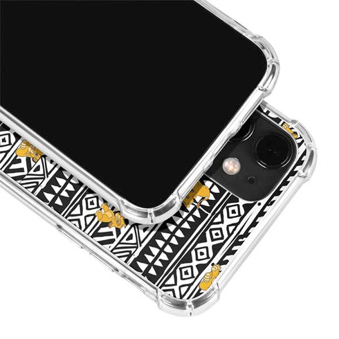 Disney The Lion King Simba Tribal Print iPhone 12 Clear Case