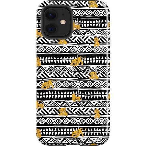 Disney The Lion King Simba Tribal Print iPhone 12 Impact Case